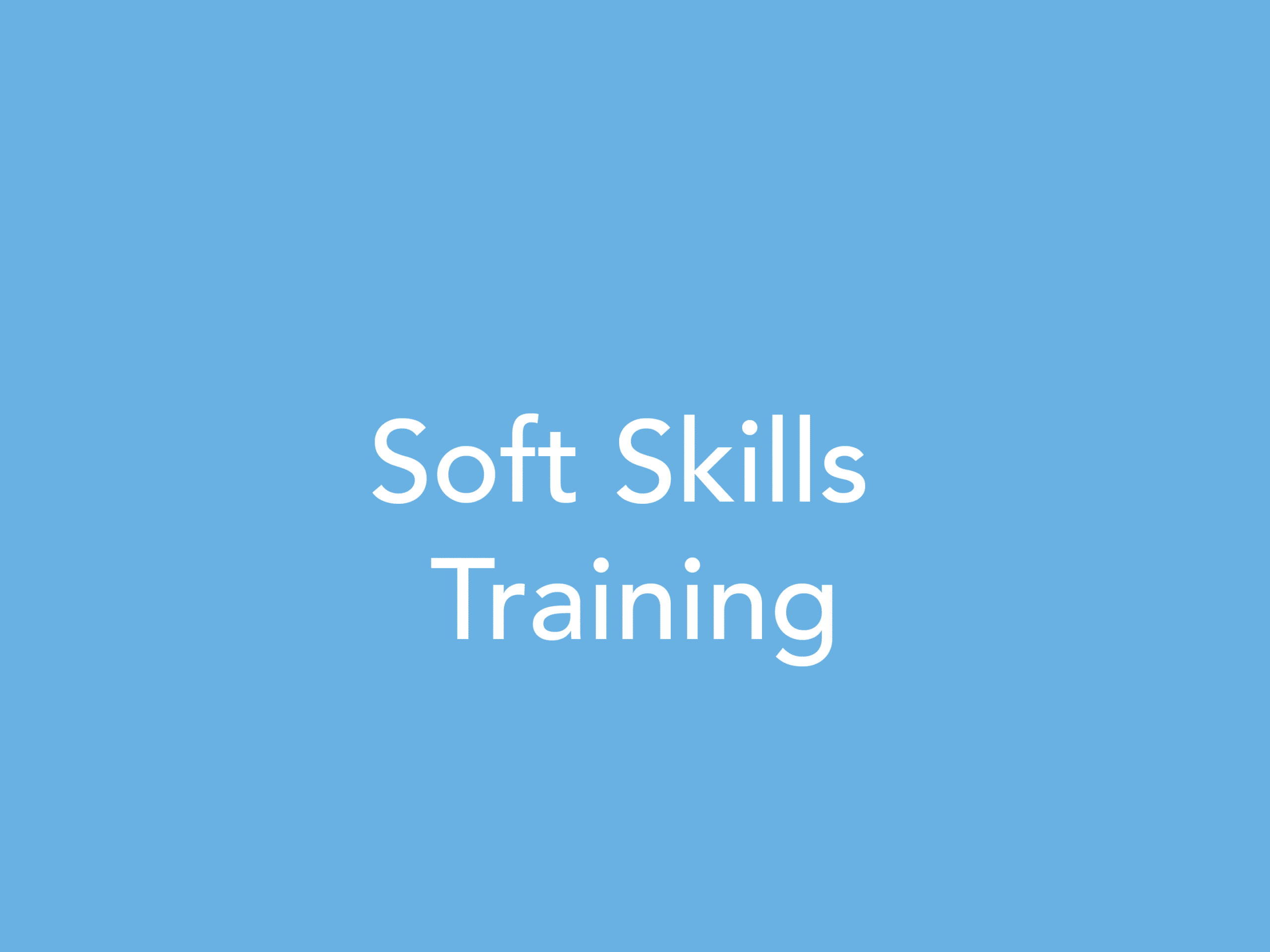 Soft Skills training